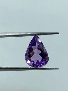 Piedra Preciosa de Amatista Púrpura Natural, Corte Pera, 3.00 Quilates, 9x12MM, para Joyería, R.K. GEMS & JEWELLERY - Product Image 3