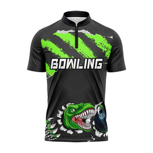 Maillot de bowling pour homme avec logo d'équipe, impression intégrale par sublimation, chemises vierges pour le football, vêtements personnalisables pour homme - Product Image 3