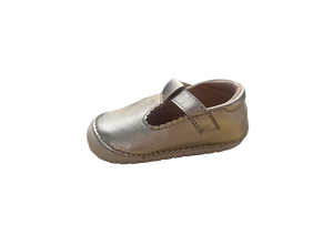 Chaussures Mary Jane roses pour bébé, dessus en cuir véritable, semelle extérieure en caoutchouc antidérapante, soutien de la voûte plantaire, légères, fermeture à enfiler, chaussures unisexes - Product Image 4