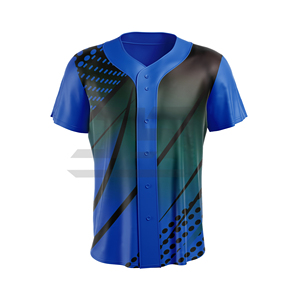 Camiseta de Béisbol Transpirable 100% Poliéster con Números de Equipo Personalizados, Mangas Cortas, Duradera para Uso Regular en el Equipo y para Todas las Temporadas - Product Image 3