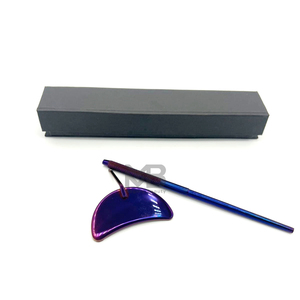 Custom Logo Detachable Eyelash Extension <b>Mirror</b>-Eco-Friendly Waterproof <b>Hand</b> Grip Private Label Inspection Purple - Product Image 5