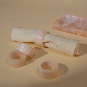 <b>Epoxy</b> Resin Napkin Ring romantic event <b>table</b> styling and charming Fashion Trendy Transparent Resin Napkin Ring - Product Image 3