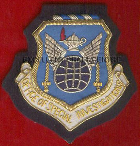 Office Of Special Investigations Shield Embroidered Patch <b>Sew</b>-On Fabric Badge Style Circular Design For Garment - Product Image 6