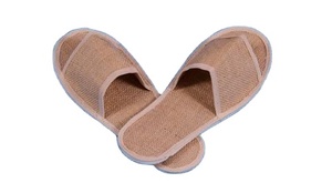 Vente en gros Pantoufles d'hôtel en jute Pantoufles de spa jetables naturelles et de la meilleure qualité à bas quantité minimale de commande du Bangladesh - Product Image 2