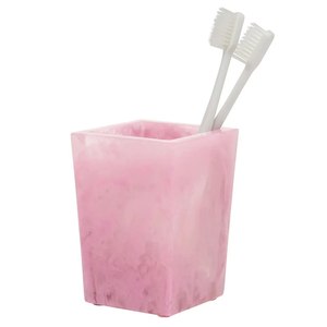 SCI PricBy Star Crafts India Customized Square Purple Resin <b>Toothbrush</b> <b>Holder</b> Four-piece Set Eco-Friendly Multifunctional - Product Image 2