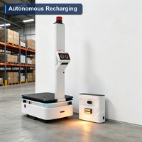 Robot mobile autonome Dual Laser Fly Boat MAX, charge utile de 300 kg, robot de transport intelligent pour usine avec système de levage de 10 cm