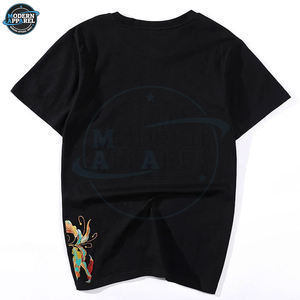 Camisetas Transpirables para Hombre, Bordadas, de Algodón, con Cuello Redondo, Cómodas, para Fitness, con Logotipo Personalizado Bordado, en Oferta - Product Image 2