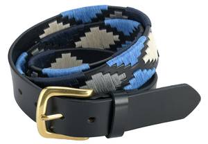 Ceinture Polo en Cuir Véritable avec Logo Personnalisé, Faite à la Main en Cuir de Vachette, Style Gaucho, Ceinture Cousue, Vente en Gros, Boucle à Ardillon, OEM, Sacs et Étuis LPB-0066 - Product Image 5