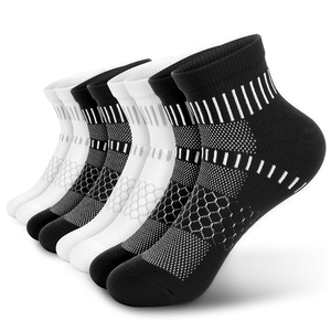 High Quality Custom Men's Spandex/Polyester <b>Socks</b> Eco-Friendly Breathable Cotton Liner Adult Basketball Bottom Knee High - Product Image 3
