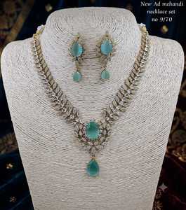 New Ad High Quality Silver Plated Crystal Rhinestone Geometric Design Latest Designed Wedding Jewelry Women's Classic Style <b>Set</b> - Product Image 1