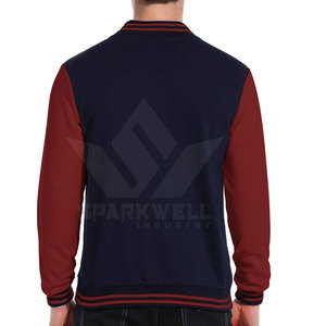 SPARKWELL INDUSTRY High Quality Men's Stylish Lettermen Jacket Custom Logo Printed Front Eco-Friendly Breathable Winter Casual - Product Image 2