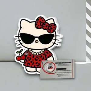 Placas Acrílicas para Pestañas Hello Kitty, Magnéticas, con Logotipo Personalizado, Color Flor, Forma de Diamante, Herramienta de Belleza Ecológica - Product Image 6