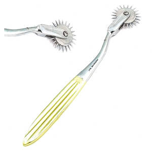 Instrumento quirúrgico de diagnóstico de molinete para pruebas nerviosas y sensoriales, molinete de Wartenberg neurológico dorado cromado - Product Image 1