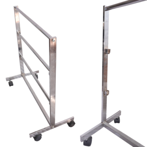 Bros Display Foldable Metal Garment Rack Chromed Portable Heavy Duty Removable Retail Display OEM ODM Vietnam - Product Image 6