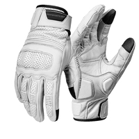 Gants de motocross durables unisexes |   Gants en cuir respirants coupe-vent pour le voyage et les sports de plein air