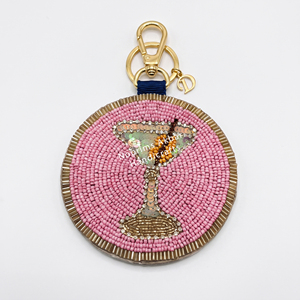 Al por mayor Llavero de fresa con cuentas cosido a mano, Colgante para bolso de fruta de verano, Colgante novedoso para mochila, Accesorio de joyería para mujer - Product Image 5