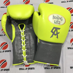 Guantes de Boxeo Personalizados No Boxing No Life, Guantes de Combate Profesionales de Cuero para Entrenamiento de Sparring, Equipo de Gimnasio de Boxeo - Product Image 1