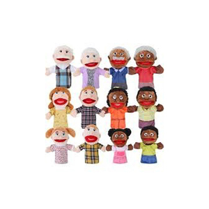 Marioneta de peluche para niña con vestido floral y pelo rubio, juguete de peluche suave para niños de 2 a 4 años - Product Image 5