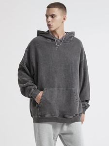 Sudadera con Capucha de Primera Calidad para Hombre, con Logotipo Personalizado, de Algodón y Felpa, Estilo Urbano - Product Image 4