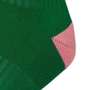 Ankle <b>Socks</b> Pink with Green Cotton Blend Ribbed Soft Breathable Stretch Athletic Casual Comfortable Daily Wear - Product Image 4