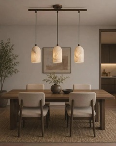 Modern Marble Pendant Light 3-Light Ceiling Fixture Indoor Kitchen Decor Handmade Irregular Shade Design - Product Image 6