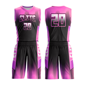 Conjunto de Uniforme de Baloncesto Sublimado Personalizado, Último Diseño, Sin Mangas, Ropa de Equipo, Tela de Malla, Uniformes de Baloncesto DIY, Kit de Jersey - Product Image 4