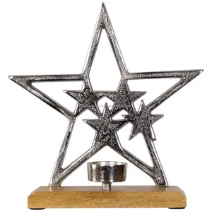 Nuevo y Moderno Portavelas de Acero Inoxidable Hecho a Mano de Lujo, Centro de Mesa para Bodas, Fiestas de Navidad, Mesa de Comedor Premium - Product Image 2