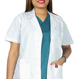 Uniformes de Hospital Personalizados de Alta Calidad OEM, Bata de Laboratorio Médica Blanca Unisex para Hombres y Mujeres, Venta al Por Mayor - Product Image 6