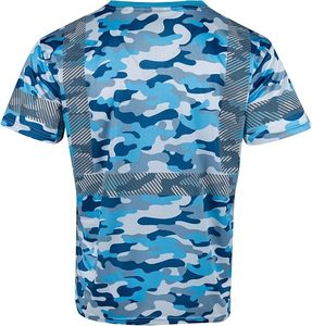 เสื้อเชิ้ตทำงานแขนสั้นลายพรางสีน้ำเงินสำหรับผู้ชาย ผ้าโพลีเอสเตอร์ ระบายอากาศได้ดี พิมพ์ลายแบบซับลิเมชั่น แฟชั่นยูนิฟอร์ม - Product Image 2