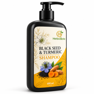 Herbal Black Seed & <b>Turmeric</b> Shampoo Premium Hair Care Blend Botanical Formula Soft Texture Gentle Cleansing Daily Care OEM - Product Image 5
