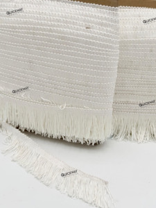 Ribete de Encaje de Poliéster con Flecos de Cadena Blancos Personalizados para Decoración de Prendas - Product Image 2