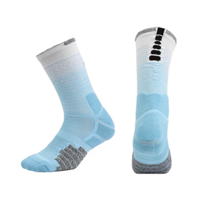 Custom <b>White</b> Anti-Slip Grip Athletic Shin Pad Breathable Eco-Friendly Crew Pro Football <b>Socks</b> Soccer Training Performance Yoga - Product Image 1