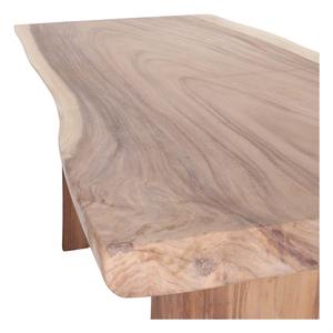 Table à manger en teck massif de qualité supérieure avec plateau rectangulaire robuste et structure en bois minimaliste pour une salle à manger d'intérieur moderne - Product Image 4