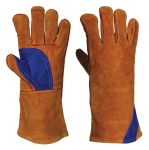 Heavy-Duty Cowhide Split Leather Safety Gloves for Welding Industrial Hand and <b>Arm</b> Protection Anti-Cut Heat-Safe Features - Product Image 6