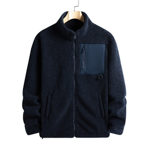 Chaqueta de Forro Polar Sherpa para Hombre, Gruesa y Cálida, 100% Poliéster, Cortavientos, con Puños Microelásticos, Suave y Afelpada, Tipo Teddy, Venta al por Mayor - Product Image 3