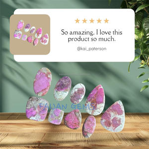 Cabochon de pierres précieuses en vrac Azurite de Cobalt naturel poli toutes tailles cabochon en cristal pour la fabrication de pendentifs de bijoux pierre - Product Image 3