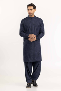 OEM ODM Customized Fabric Traditional Stylish <b>Men</b> <b>Shalwar</b> <b>Kameez</b> Ethnic Fashion Wear <b>Men</b> Casual <b>Shalwar</b> <b>Kameez</b> Sets - Product Image 3