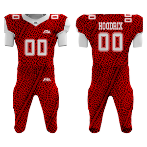 Conjunto de Uniforme de Fútbol Americano Personalizado, Jersey de Tela Twill Cosido y Pantalones con Protección Integrada, Sublimación Completa, Ropa para Equipo de Fútbol - Product Image 1