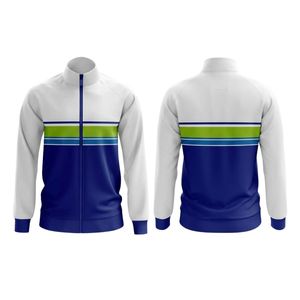 เสื้อแจ็คเก็ตสปอร์ตสีฟ้าเขียวสามเฉดสี โพลีเอสเตอร์ ชุดฝึกซ้อม น้ำหนักเบา เสื้อคลุมสำหรับอุ่นร่างกาย ระบายอากาศได้ดี เสื้อแจ็คเก็ตสำหรับวิ่ง - Product Image 2
