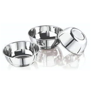Bol en acier inoxydable poli, design minimaliste, passe au lave-vaisselle, bol de service alimentaire en métal, utilisation domestique, vaisselle de table, bol de service - Product Image 5