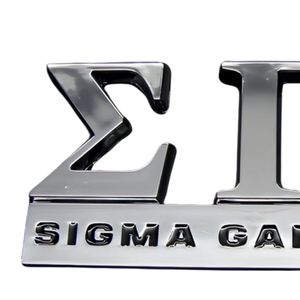 Emblema Cromado para Auto Sigma Gamma Rho, Calcomanía Metálica con Letras Griegas, Accesorio Elegante para Vehículo - Product Image 2