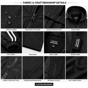Longline Softshell <b>Jacket</b> Waterproof Hooded Windbreaker Coat Private Label Outdoor <b>Rain</b> <b>Jacket</b> Unisex - Product Image 5