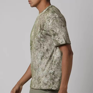 T-shirts pour hommes de haute qualité, délavés à l'acide, surdimensionnés, 100% coton, manches courtes, style vintage, dernière mode et décontractés, vente en gros - Product Image 2