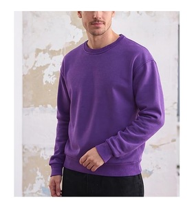 Sweat-shirt pour homme à manches longues, col rond, épaules tombantes, couleur unie, confortable, grande taille, nouveau design élégant, fabriqué au Bangladesh - Product Image 4