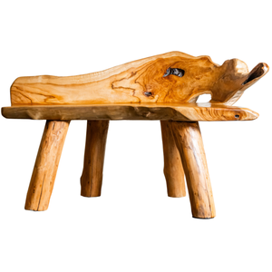 Banco de Raíz de Teca Rústico Premium, Muebles de Patio Hechos a Mano para Casa, Villa, Resort, Madera de Calidad ARTERRA de Lujo - Product Image 1