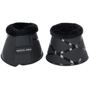 Protège-tibias pour chevaux de haute qualité, matériau très résistant, bord supérieur en fausse fourrure, rembourrage doux à l'intérieur, protège-tibias. - Product Image 4