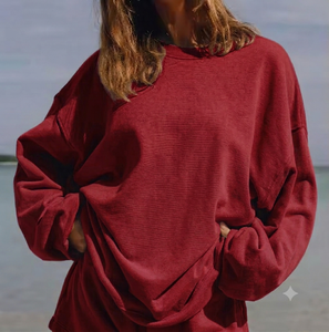 Sudadera Oversize de Cuello Alto para Mujer, Cómoda, Holgada, de Manga Larga, Colección de Moda Casual - Product Image 1