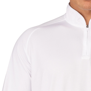 เสื้อฝึกซ้อมแขนยาวแบบซิป ¼ สำหรับผู้ชาย เนื้อผ้าบางเบา ระบายอากาศได้ดี เหมาะสำหรับออกกำลังกายที่ยิม - Product Image 6