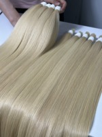 Super solde 30$/kilo ! Lots de Cheveux Humains Vierges Vietnamiens Blonds Alignés dans le Sens des Cuticules, 100g/paquet, Vente en Gros