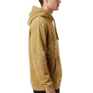 Nouveaux hoodies en coton mélangé pour hommes, effet délavé, légers, disponibles en différentes tailles. - Product Image 4